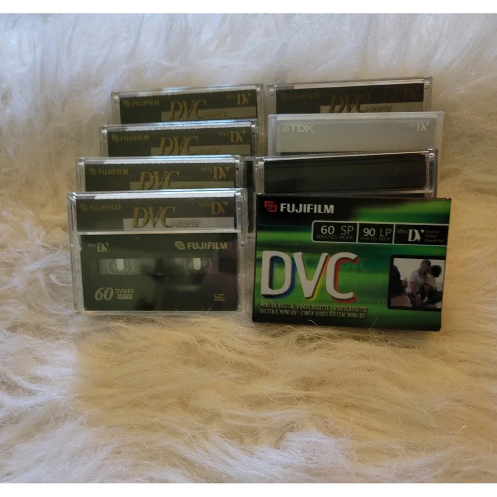 Lot Of 8 JVC Fujifilm Mini DV Digital‎ Video Cassette DVC 60min Premium Tapes